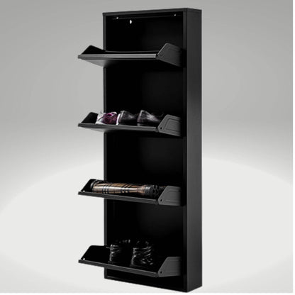 Alveon Schuhschrank (3+1 Klappen Anthrazit ) - Ezmann.de
