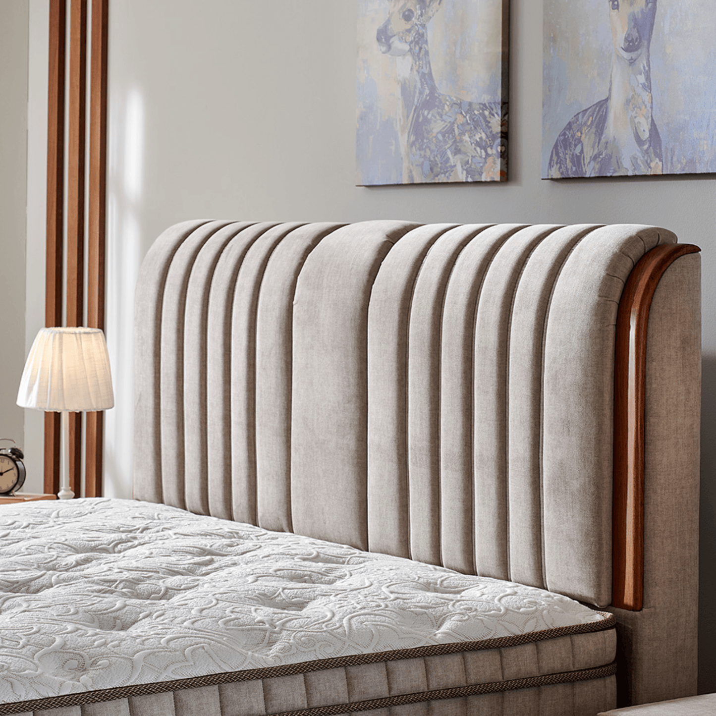 Bambi Kapok Naturel Boxspringbett Funktionsbett mit Bettkasten Boxspringbett 180x200 - 90x200 - Ezmann.de