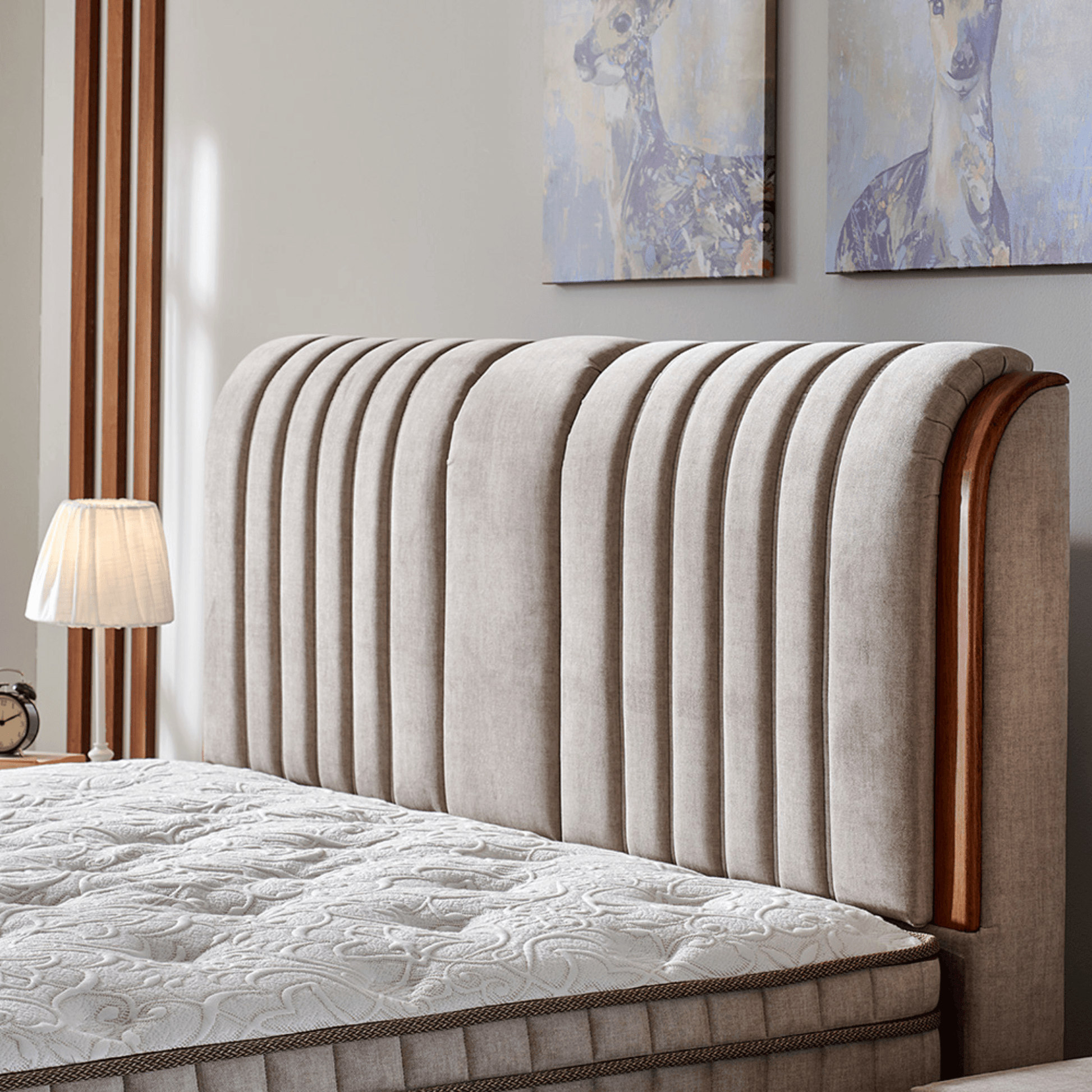 Bambi Kapok Naturel Boxspringbett Funktionsbett mit Bettkasten Boxspringbett 180x200 - 90x200 - Ezmann.de