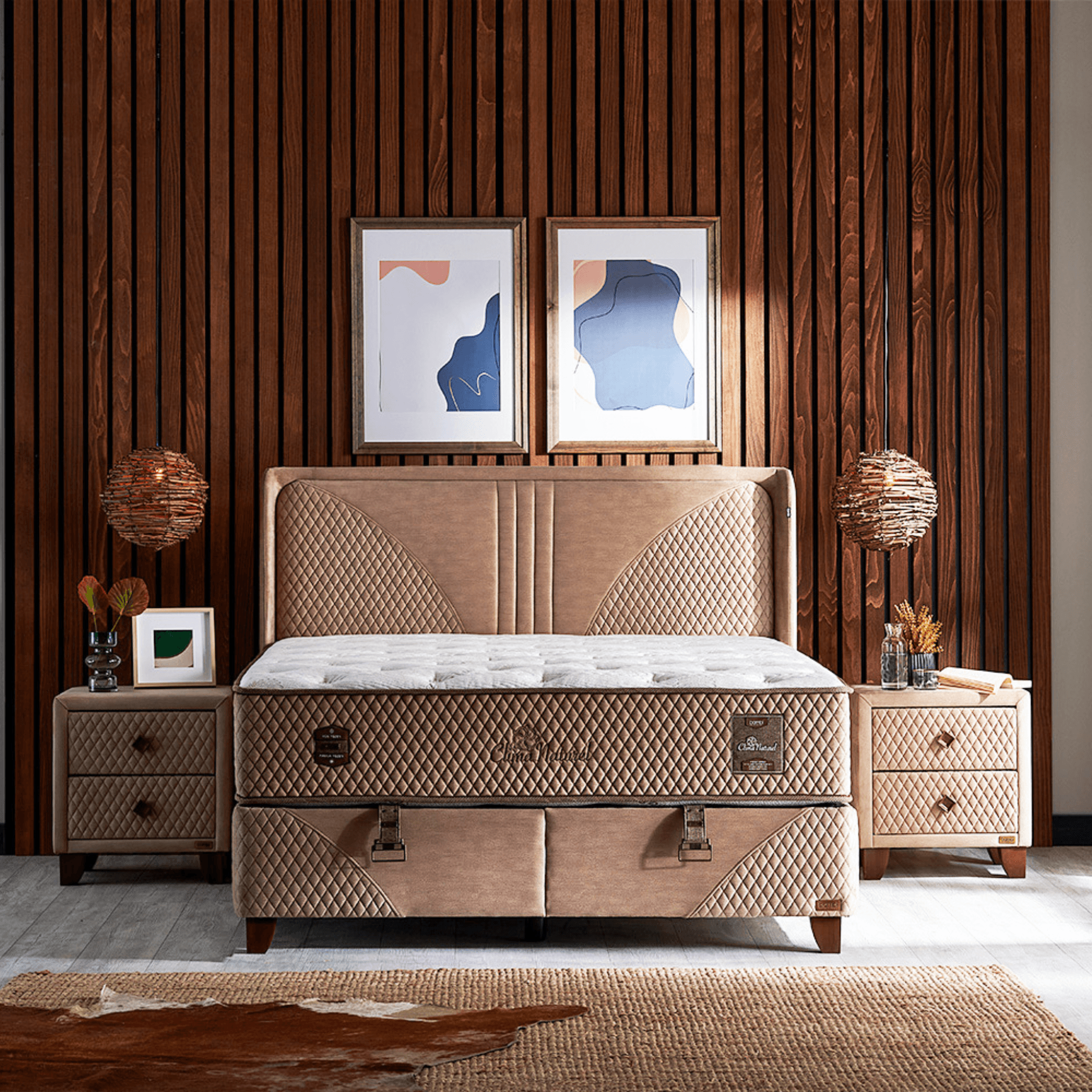 Bambi Clima Naturel Boxspringbett Schlafzimmer Set - Ezmann.de