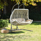 Capri Swing Gartenschaukel Rattan Hängesessel mit Gestell Hängeschaukel Cunda