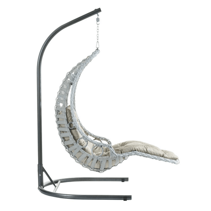 Capri Swing Gartenschaukel Rattan Hängesessel mit Gestell Hängeschaukel Bodrum - Ezmann.de