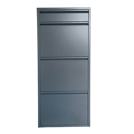 Alveon Schuhschrank (3+1 Klappen Anthrazit ) - Ezmann.de