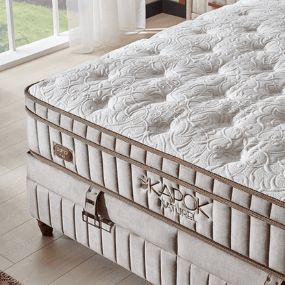 Bambi Kapok Naturel Boxspringbett Funktionsbett mit Bettkasten Boxspringbett 180x200 - 90x200 - Ezmann.de