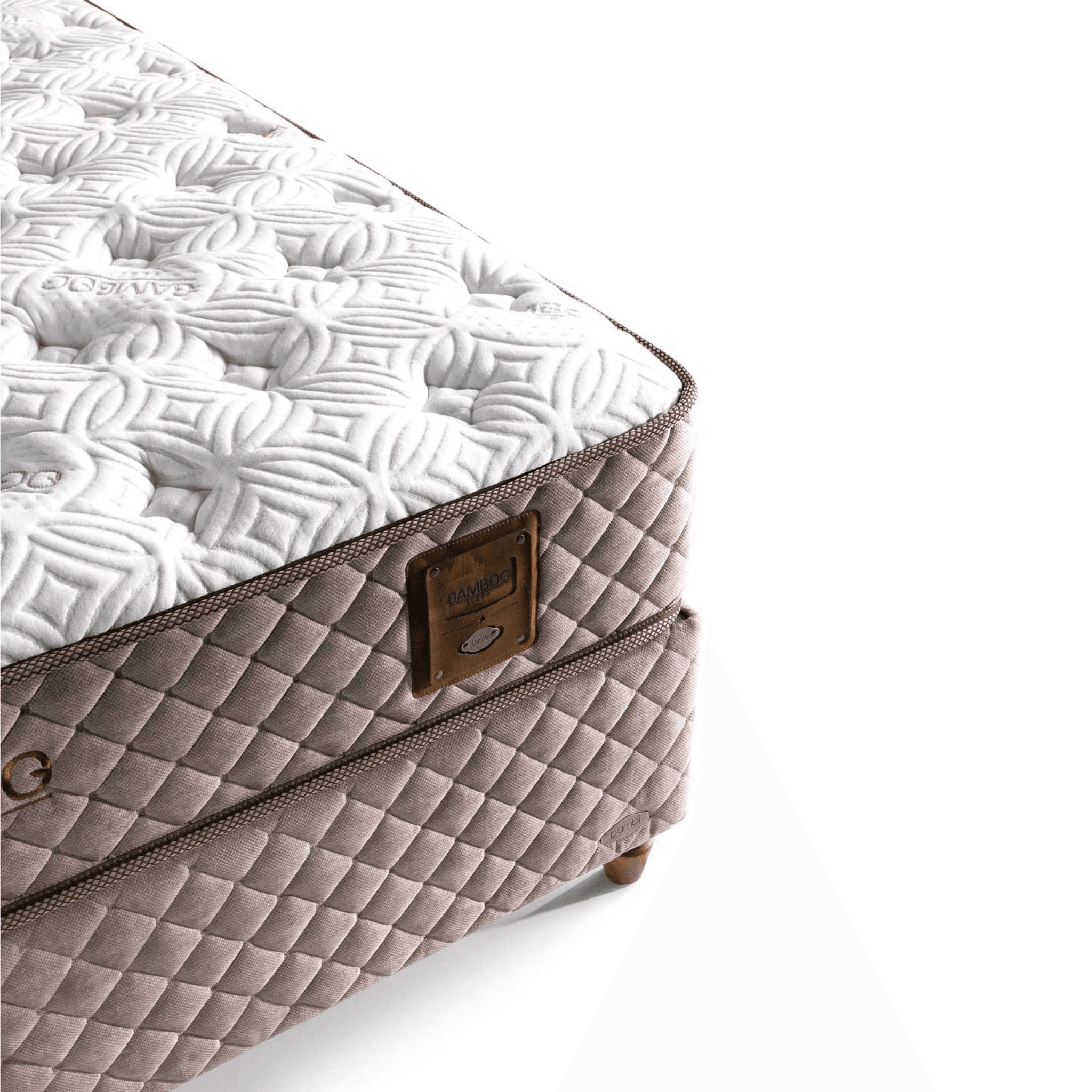 Bambi Bamboo Sleep Boxspringbett Set Schlafzimmer Set mit 7 Schichten Höhe 30 cm Matratze - Ezmann.de