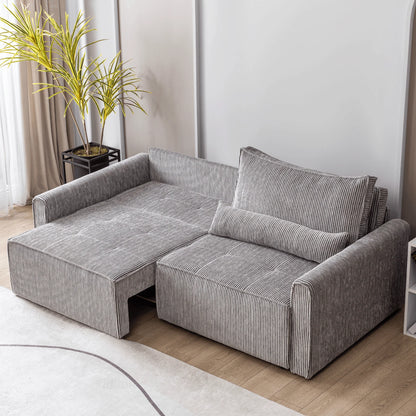 Benissa Schlafsofa 3 Sitzer mit Stauraum & Schlaffunktion | Ecksofa & Heimkino-Sofa, verstellbare Rückenlehne