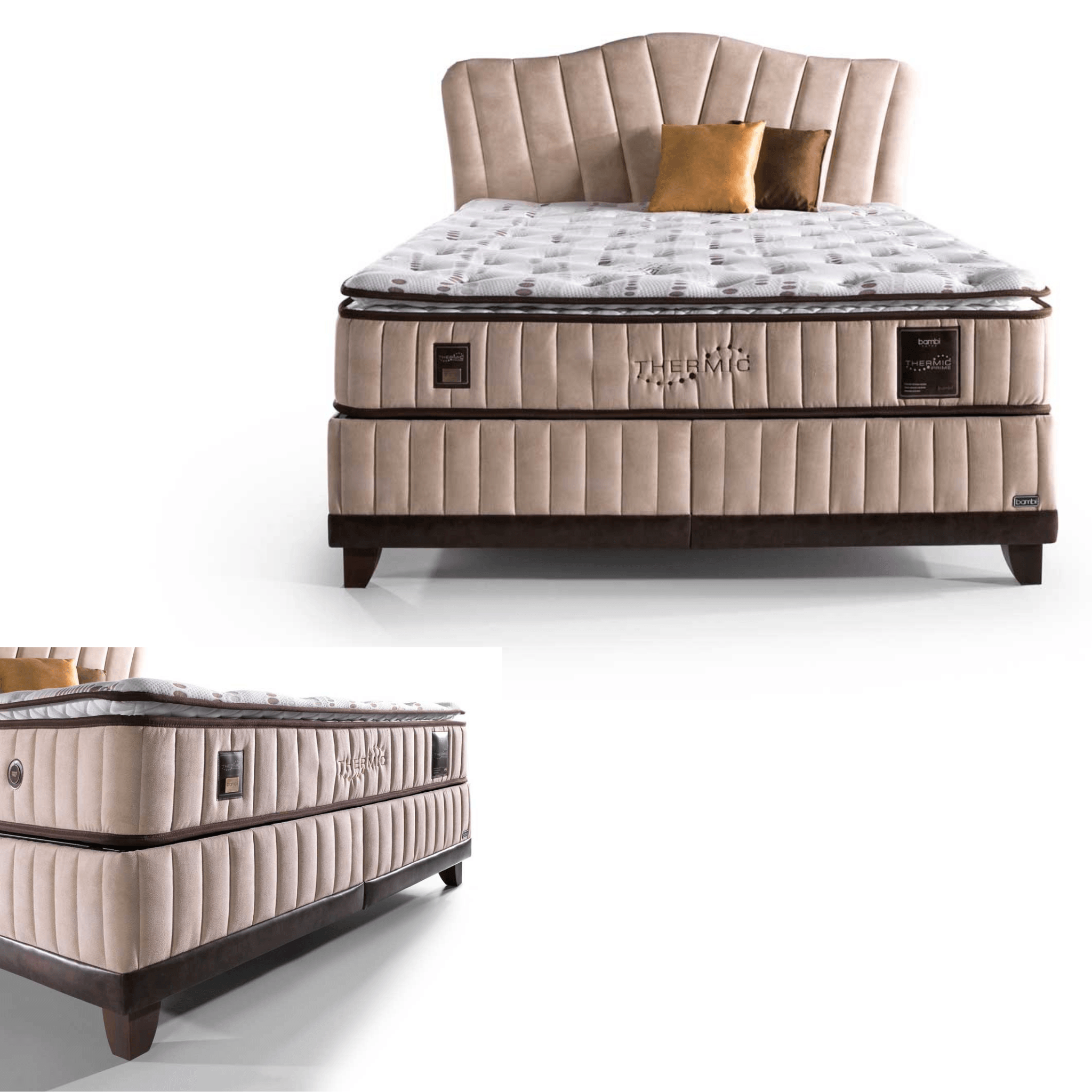 Bambi Thermic Prime Boxspringbett mit Matratze & Bettkästen - Ezmann.de