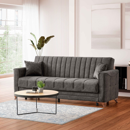 Ezmann 3-Sitzer Sofa mit Schlaffunktion und Stauraum Schlafsessel Gästebett