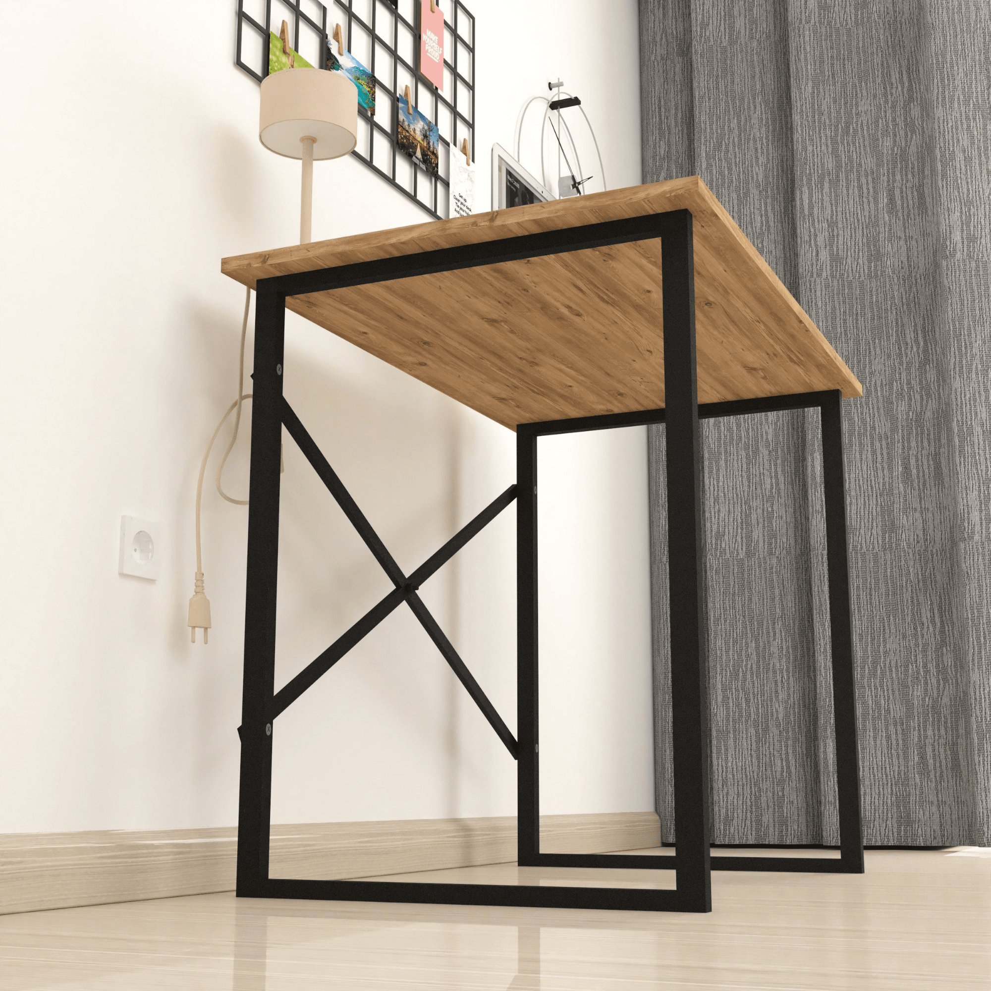 Gowoll Schreibtisch Kleiner Tisch Computertisch 90x60x75 cm Tischplatte Holz Laptoptisch - Ezmann.de