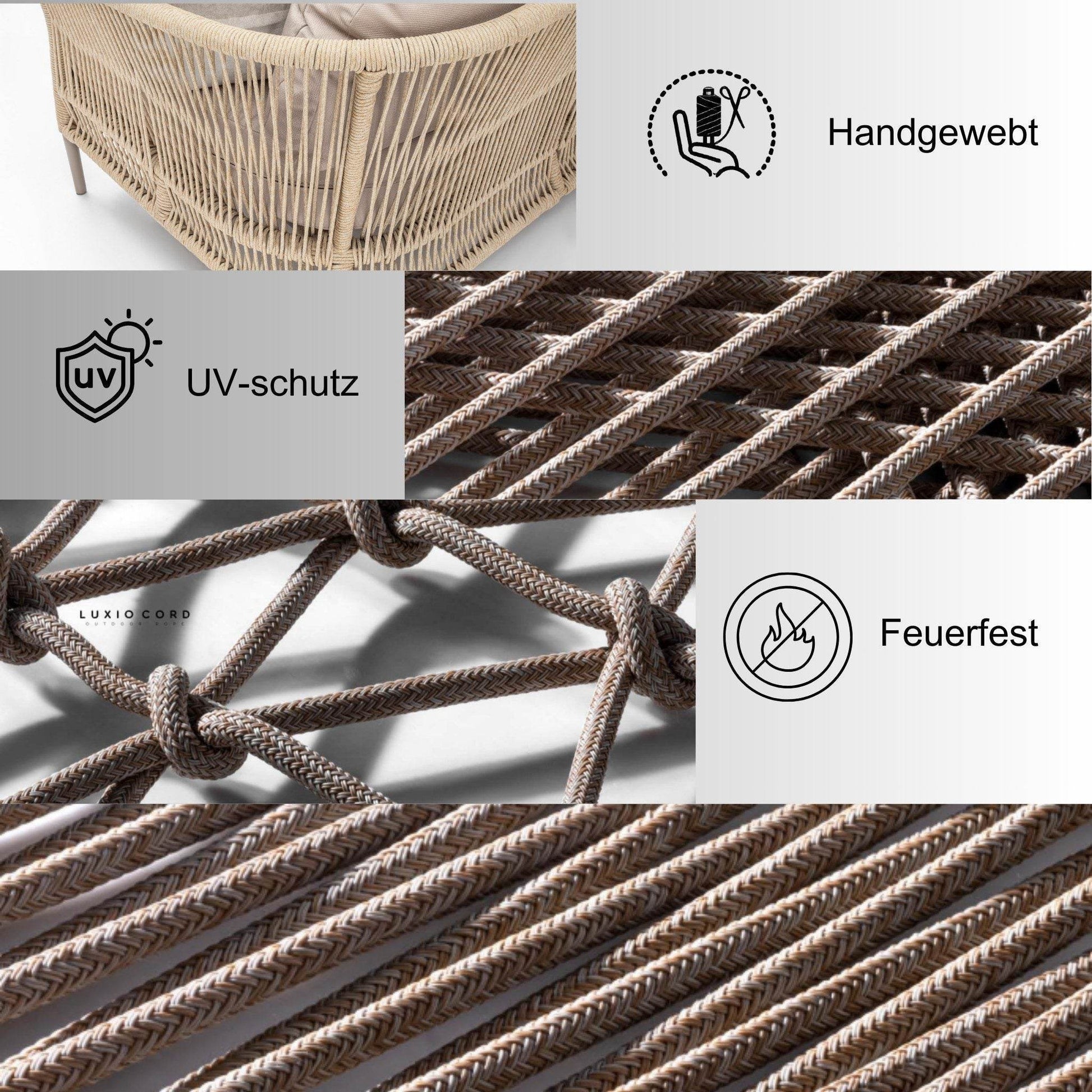 Gowoll Mitra Gartenlounge-Set Gartengarnitur Gartenmöbel Set 5 Personen Gartentisch für Outdoor - Ezmann.de
