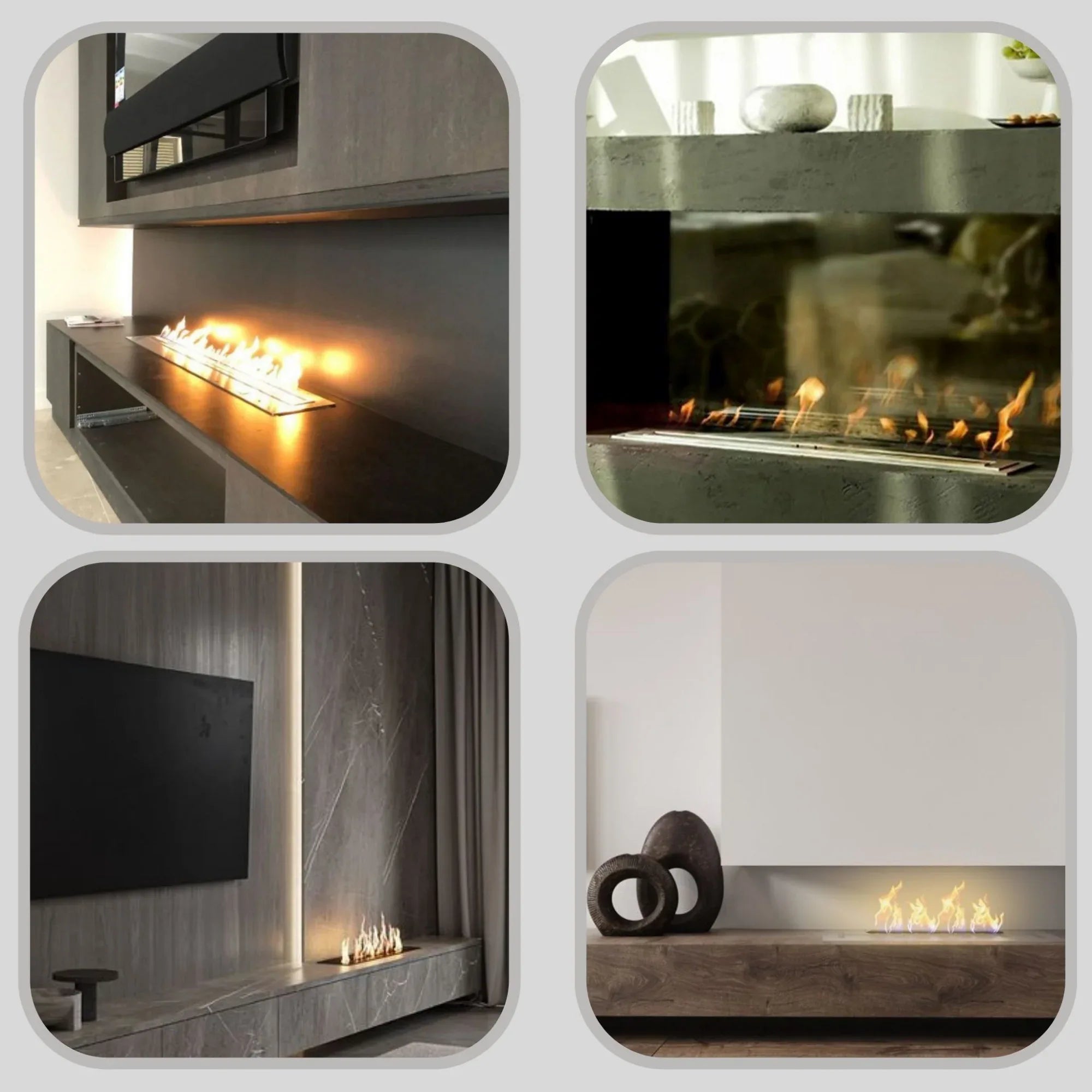 Korflame 90 cm Brennerloser Kamin - Ezmann.de