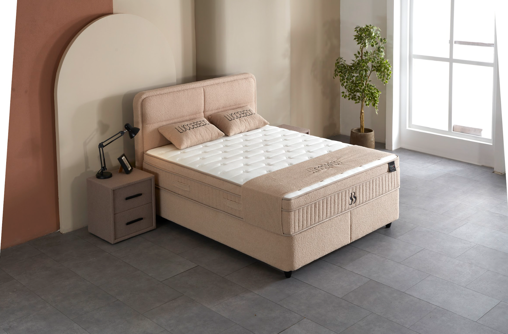 BSS LUCCEBEDD Boxspringbett Set |  Matratze H3 | Box und Kopfteil Gowoll.de