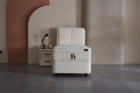BSS LUCCEBEDD JUNIOR Boxspringbett Set | Matratze H3 | Box und Kopfteil Gowoll.de
