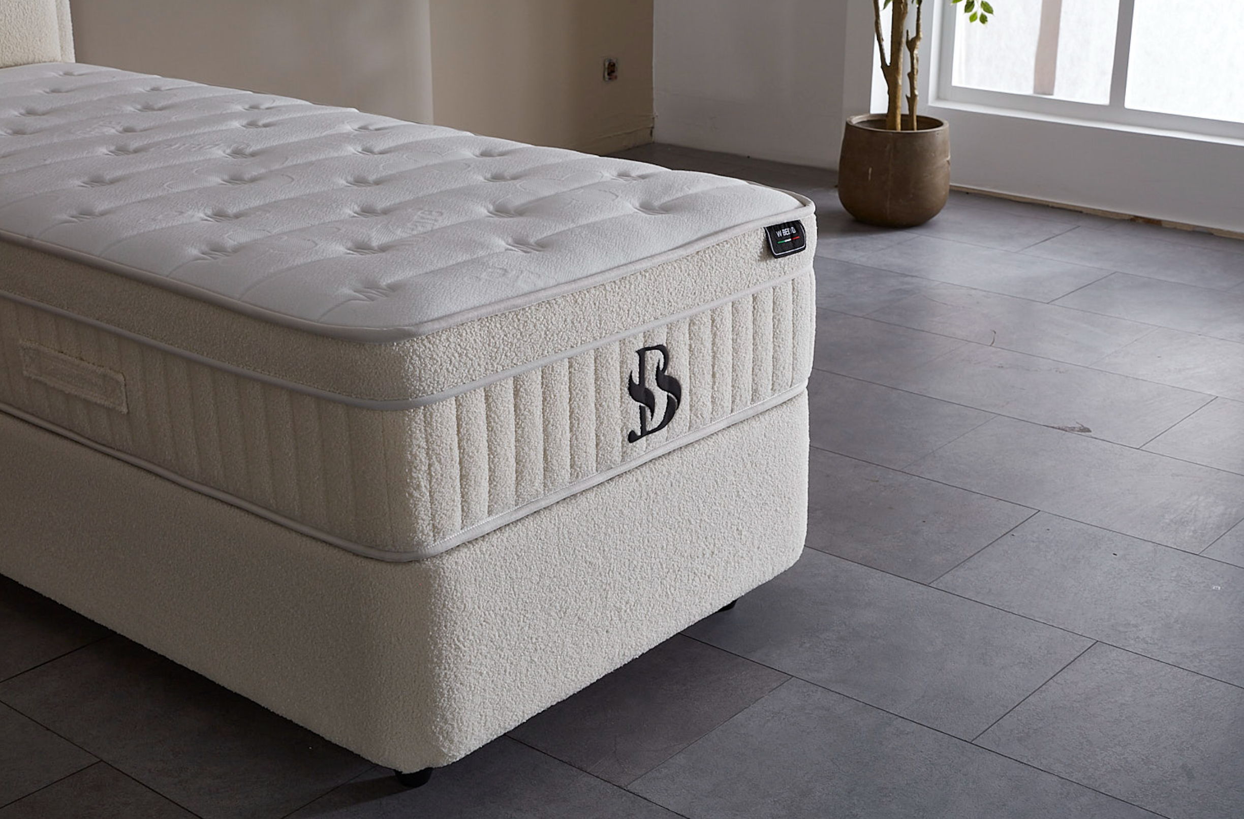 BSS LUCCEBEDD JUNIOR Boxspringbett Set | Matratze H3 | Box und Kopfteil Gowoll.de