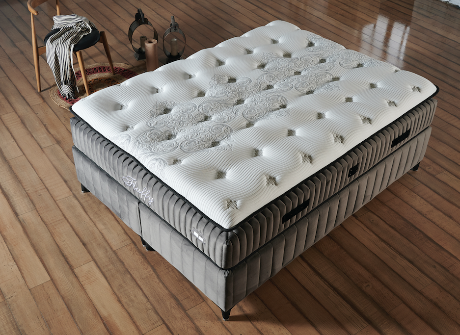 BSS FLUFFY Boxspringbett Set | Matratze H3 | Box und Kopfteil Gowoll.de