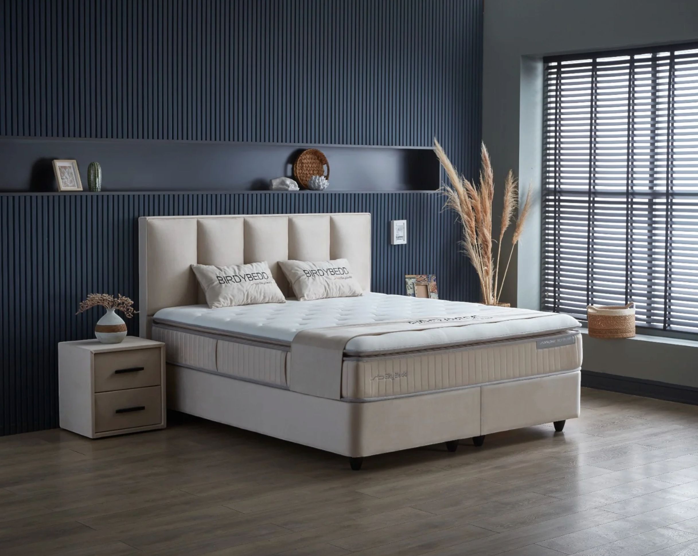 BSS BIRDYBEDD Boxspringbett Set | Matratze H3 | Box und Kopfteil Gowoll.de