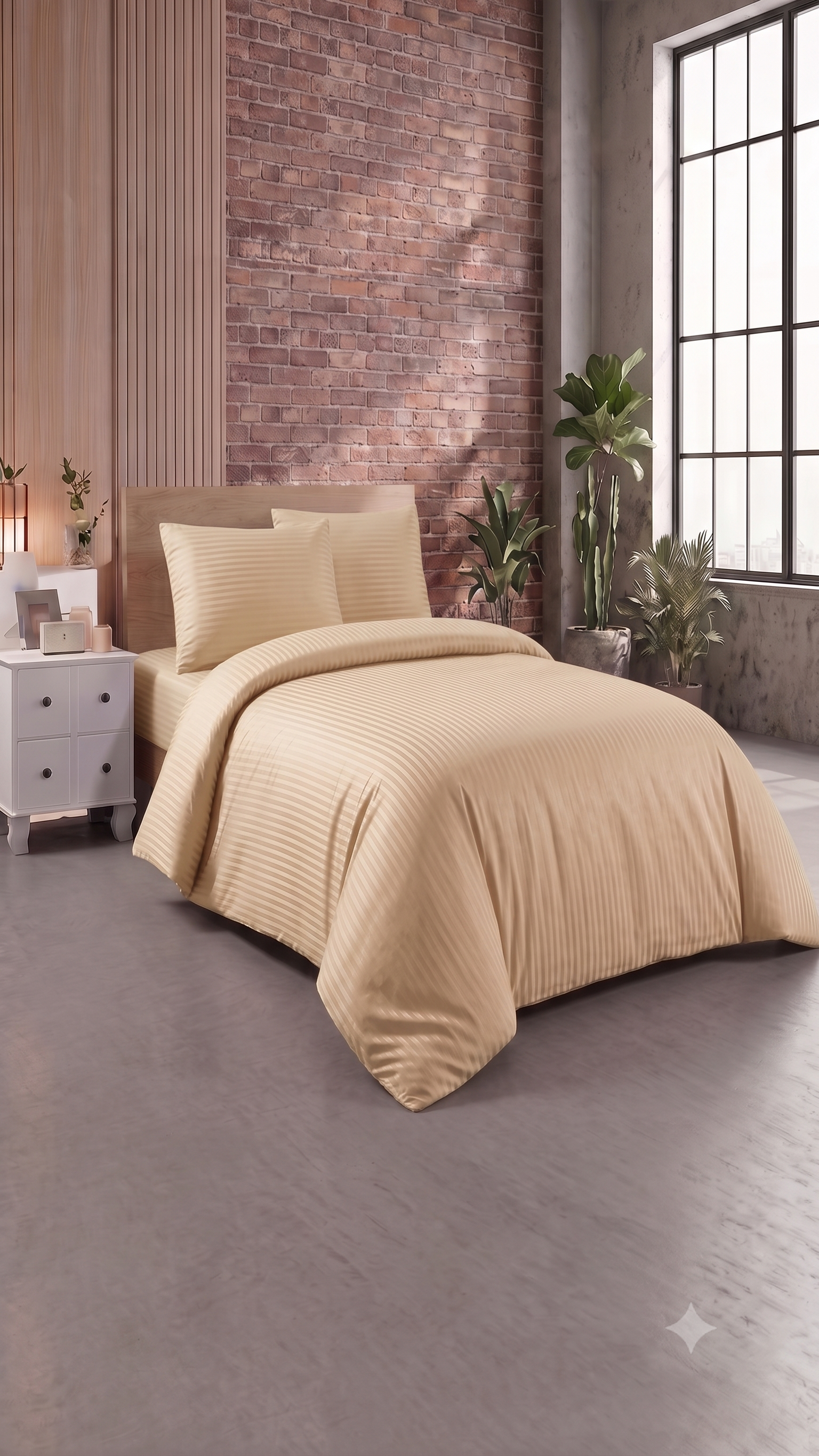 MiaBella Satin Bettwäsche 200x220 cm, 4-teilig