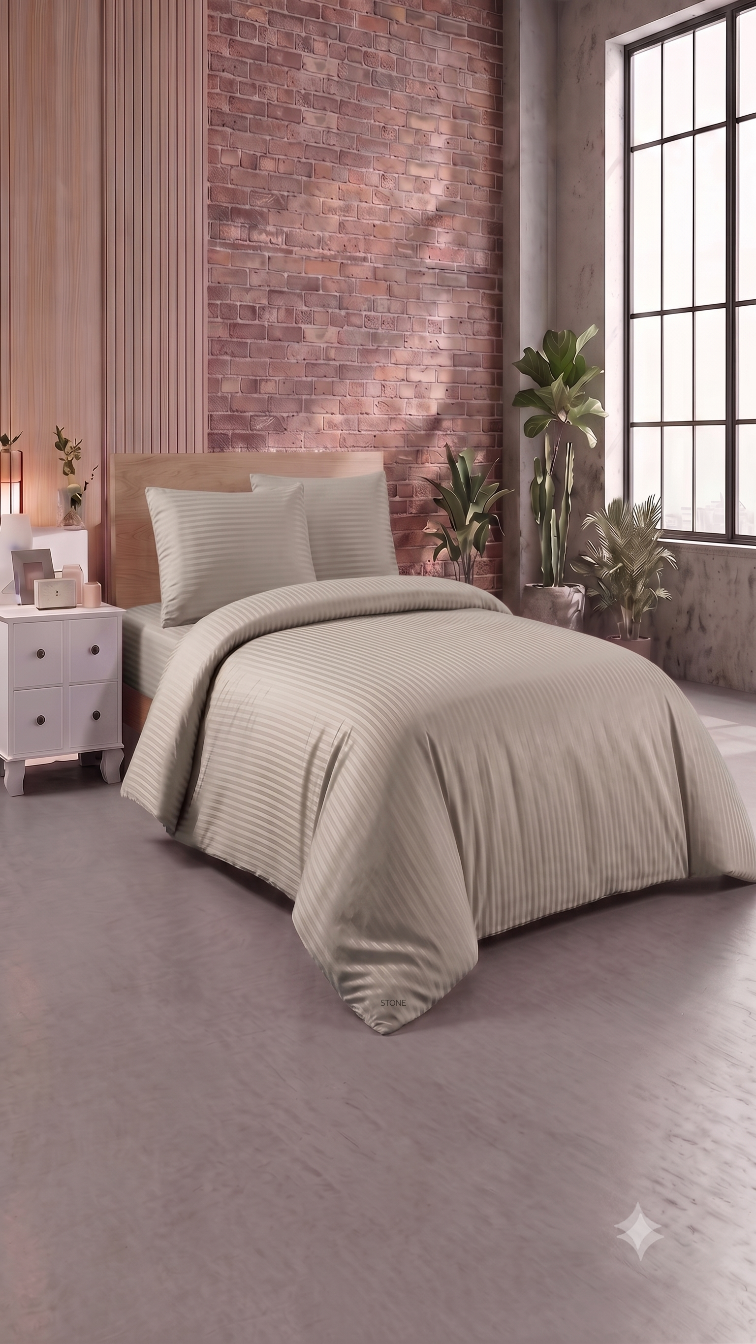 MiaBella Satin Bettwäsche 200x220 cm, 4-teilig