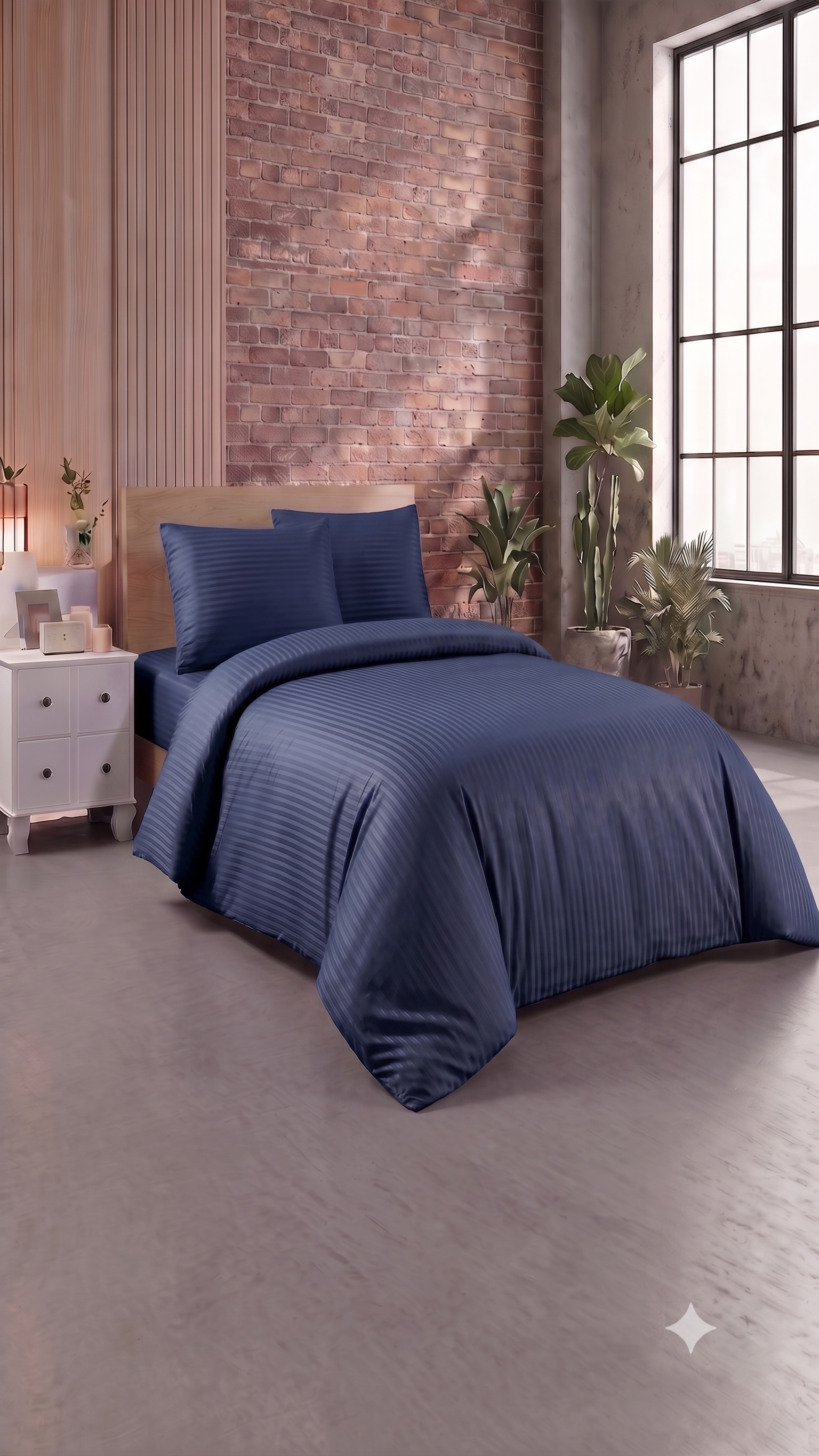 MiaBella Satin Bettwäsche 200x220 cm, 4-teilig