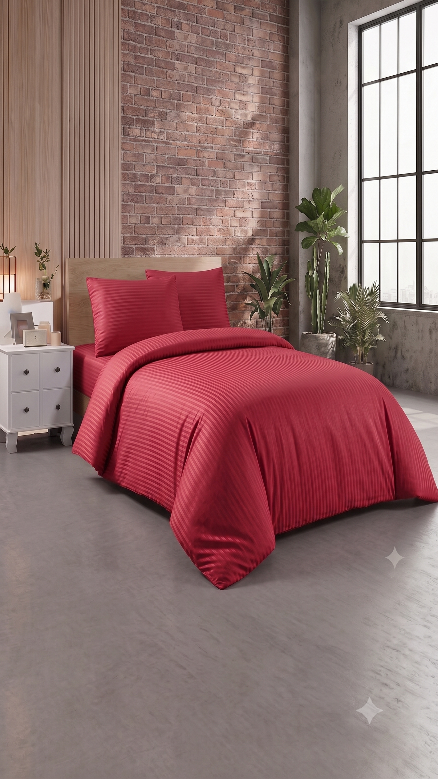 MiaBella Satin Bettwäsche 200x220 cm, 4-teilig