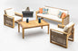 Gowoll Argos Holz Gartenlounge-Set Gartengarnitur Gartenmöbel Set 5 Personen Gartentisch für Outdoor - Ezmann.de