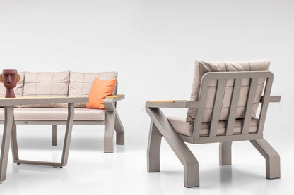 Gowoll Casablanca Gartenlounge-Set Gartengarnitur Gartenmöbel Set 5 Personen Gartentisch für Outdoor - Ezmann.de
