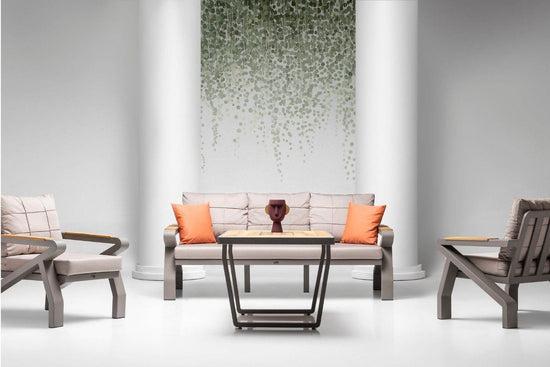 Gowoll Casablanca Gartenlounge-Set Gartengarnitur Gartenmöbel Set 5 Personen Gartentisch für Outdoor - Ezmann.de
