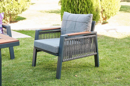 Gowoll Efes Plus Gartenlounge-Set Gartengarnitur Gartenmöbel Set 5 Personen Gartentisch für Outdoor - Ezmann.de
