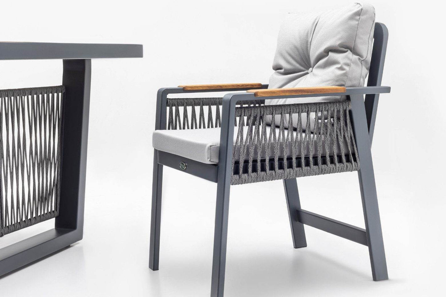 Gowoll Artemis Plus Anthrazit Gartenlounge-Set Wetterfeste Holz Gartenmöbel Set 6 Personen für Outdoor Terassenmöbel - Ezmann.de