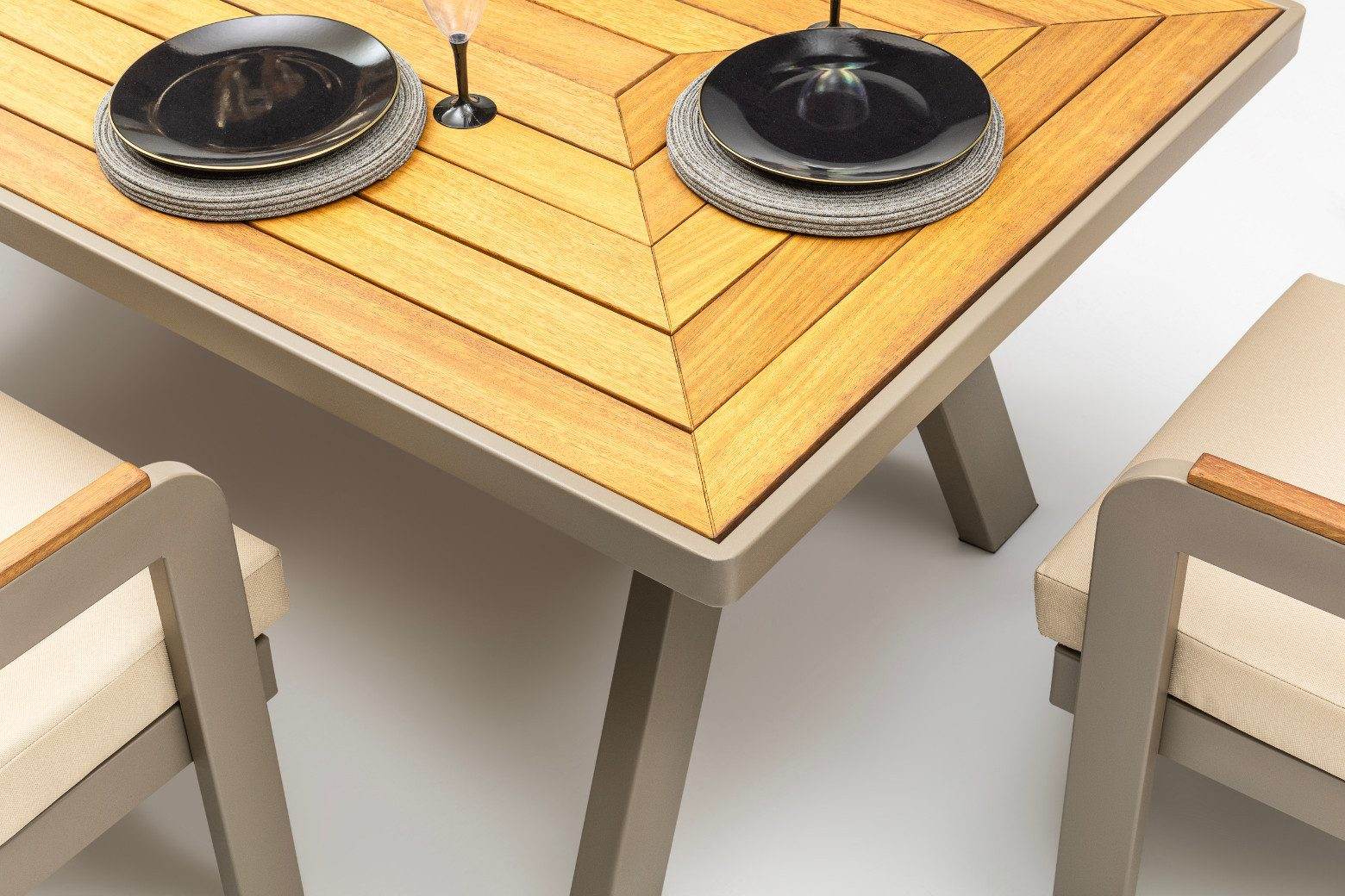 Gowoll Atlantis Gartenlounge-Set Wetterfeste Holz Gartenmöbel Set 6 Personen für Outdoor Terassenmöbel - Ezmann.de