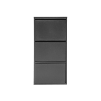 Alveon Schuhschrank (3 Klappen Schwarz) - Ezmann.de