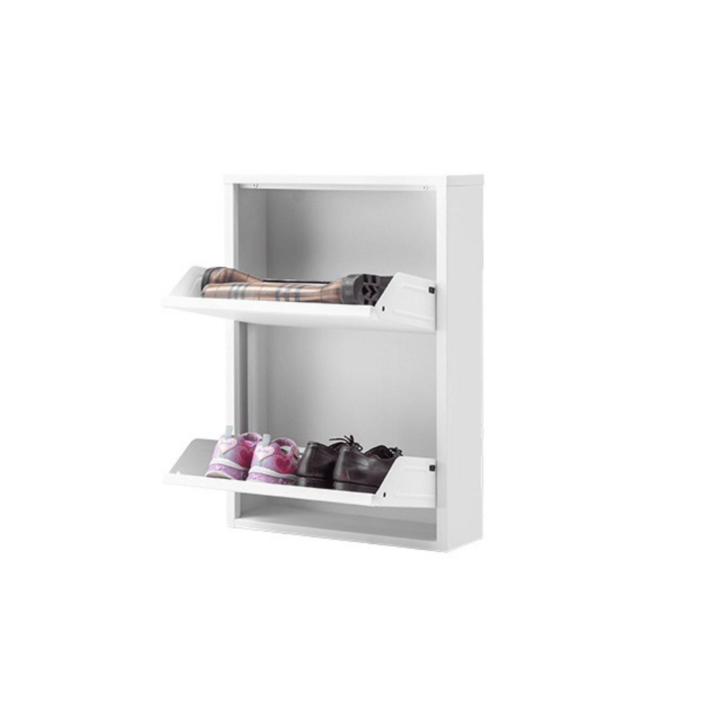 Alveon Schuhschrank (2 Klappen Weiß) - Ezmann.de