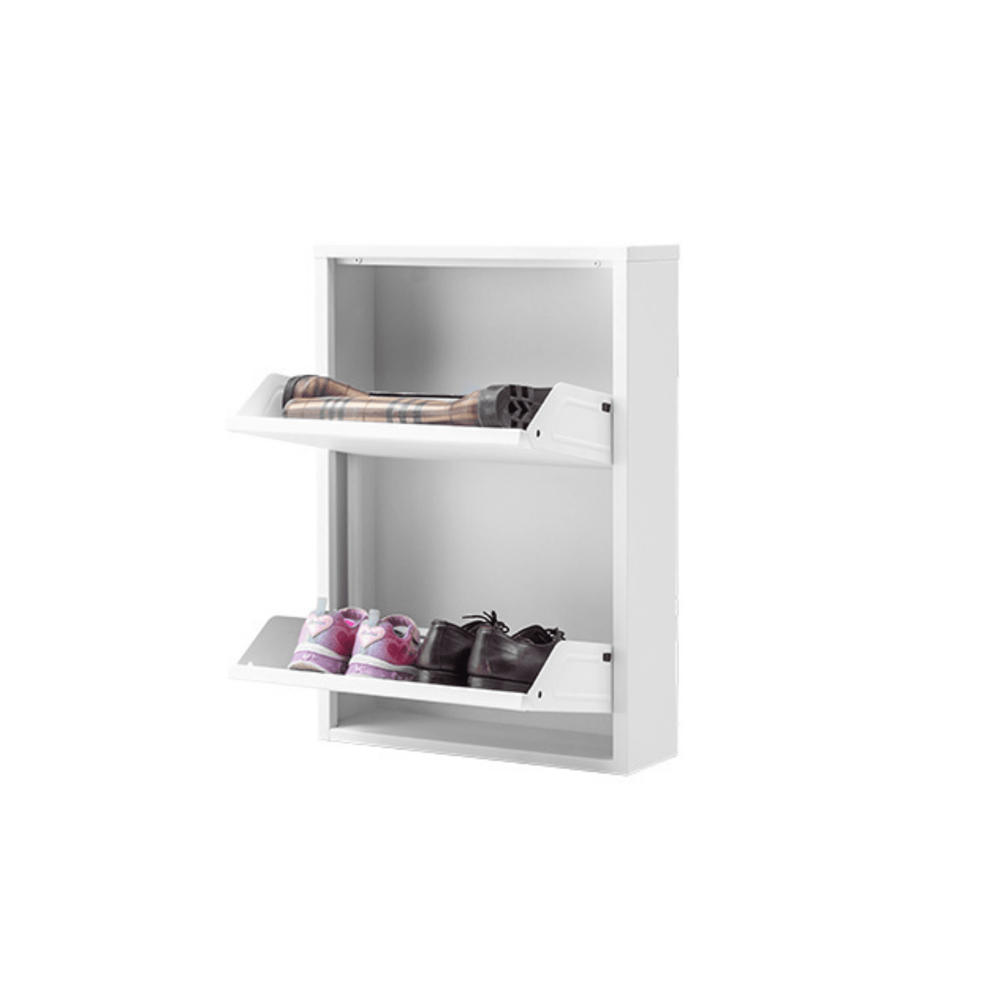 Alveon Schuhschrank (2 Klappen Weiß) - Ezmann.de