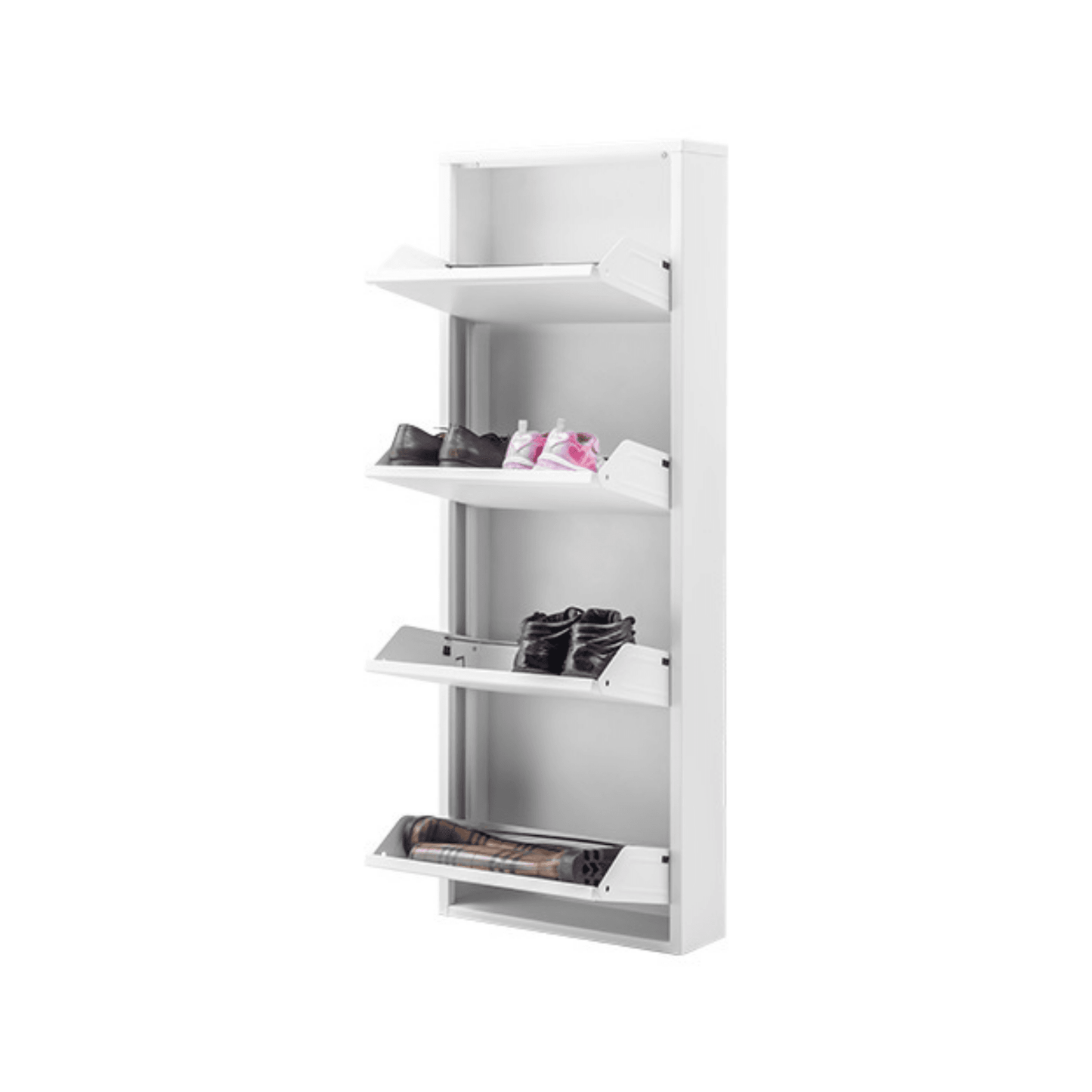 Alveon Schuhschrank (4 Klappen Weiß) - Ezmann.de