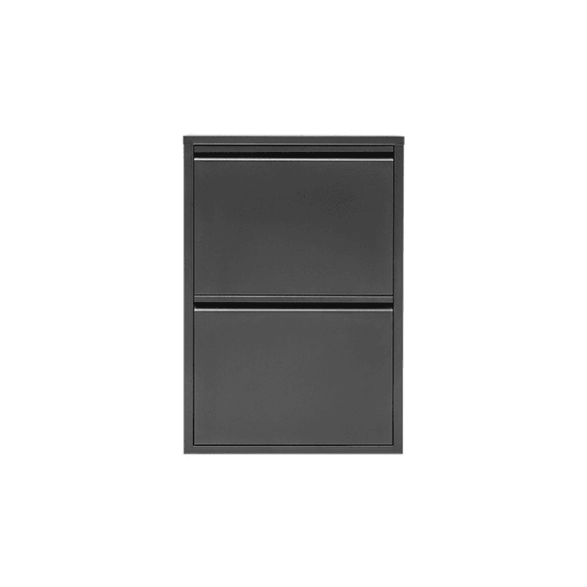 Alveon Schuhschrank (2 Klappen Schwarz) - Ezmann.de