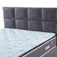 Moln Visco Grey Boxspringbett Set mit Matratze und Bettkästen, Schlafzimmer Set - Ezmann.de