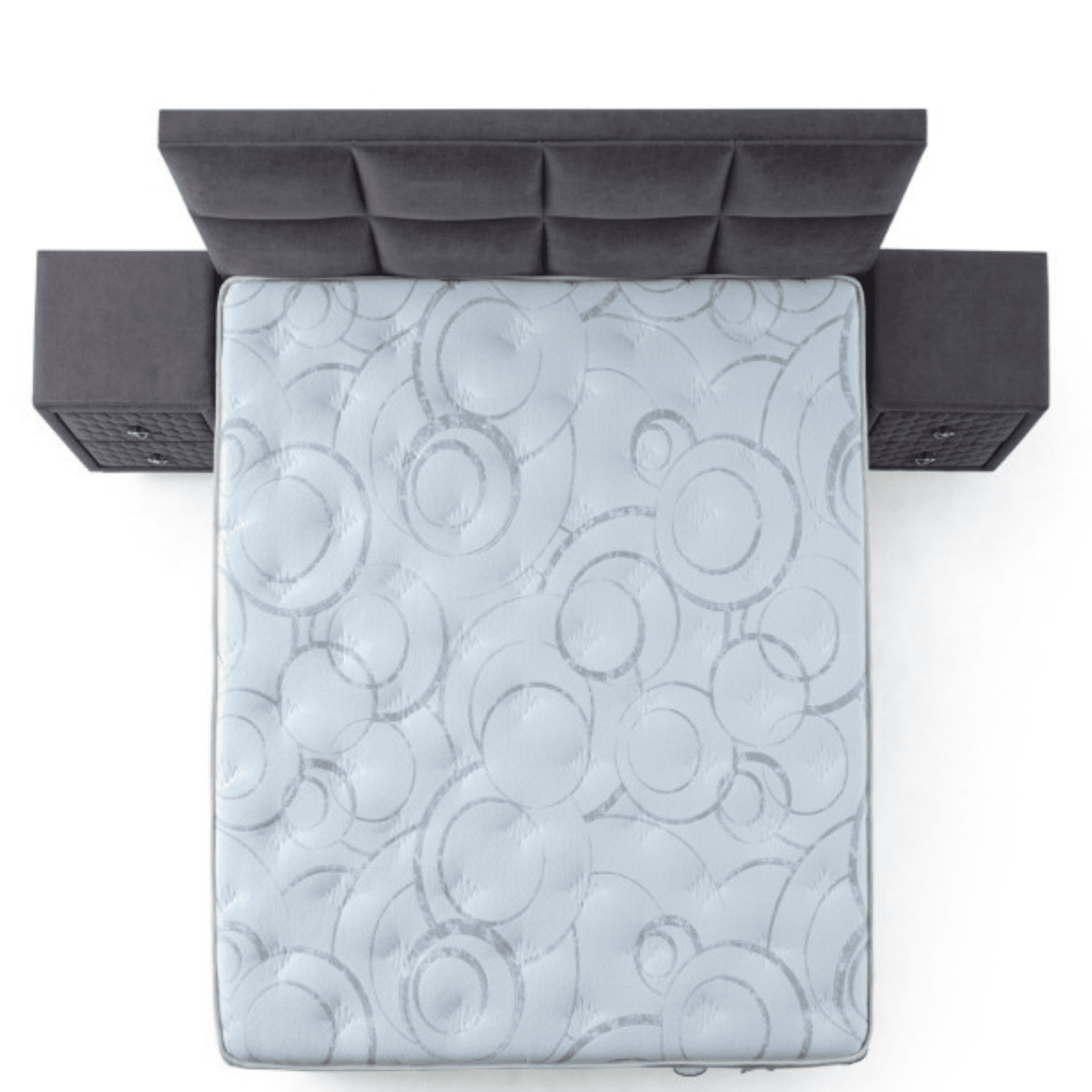 Moln Visco Grey Boxspringbett Set mit Matratze und Bettkästen, Schlafzimmer Set - Ezmann.de