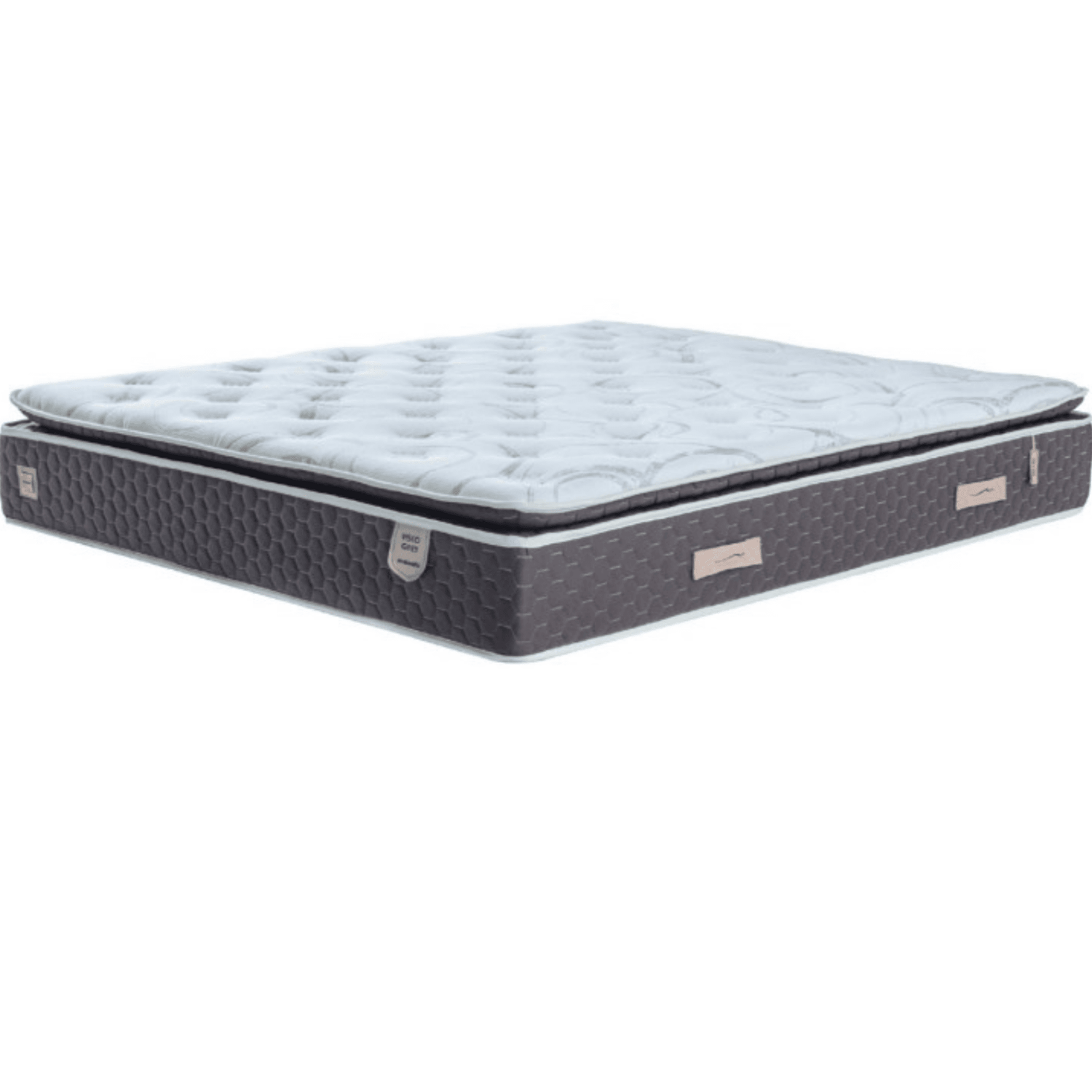 Moln Visco Grey Boxspringbett Set mit Matratze und Bettkästen, Schlafzimmer Set - Ezmann.de