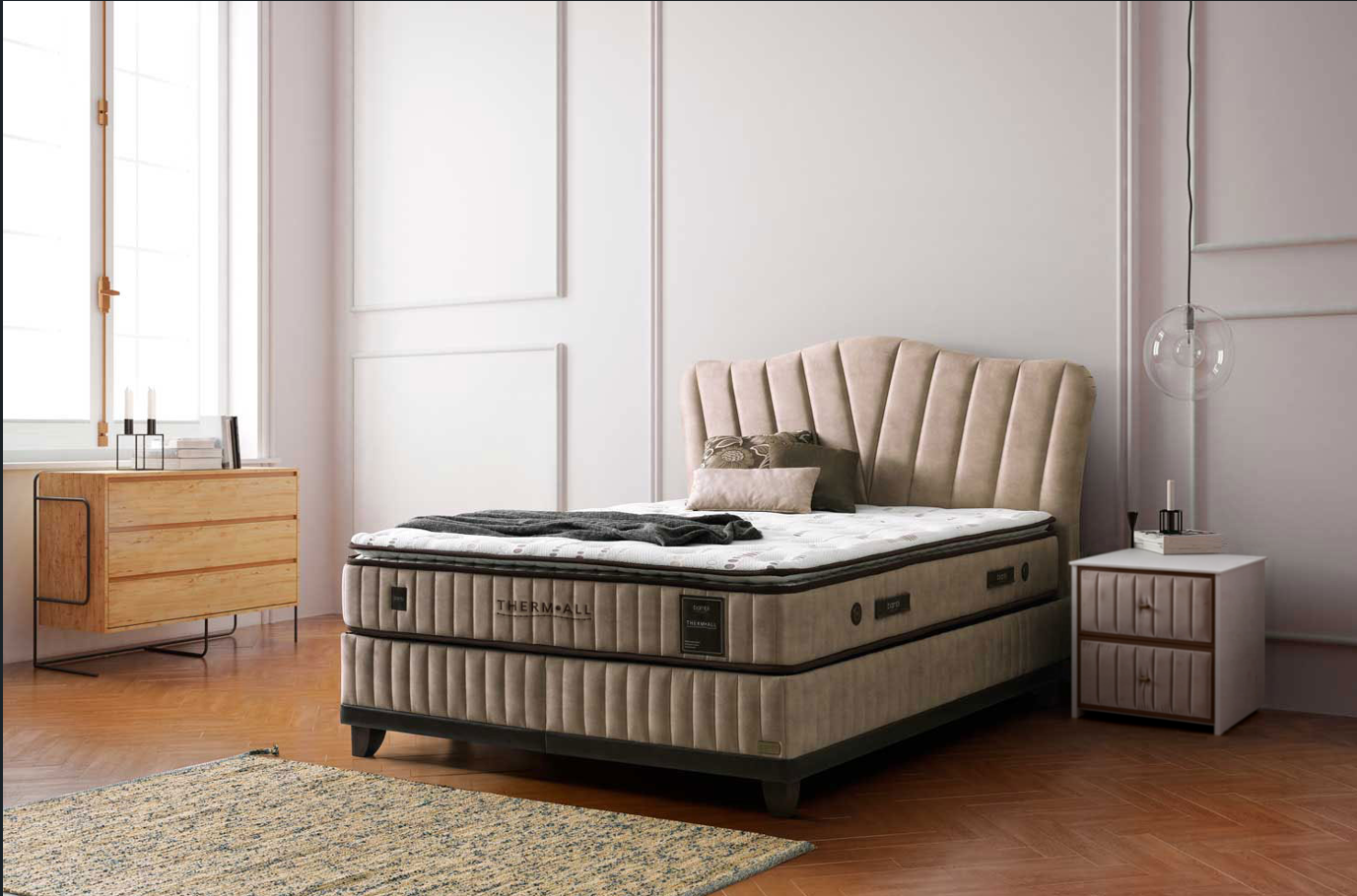 Bambi Bett Thermic Prime Boxspringbett mit Matratze & Bettkästen