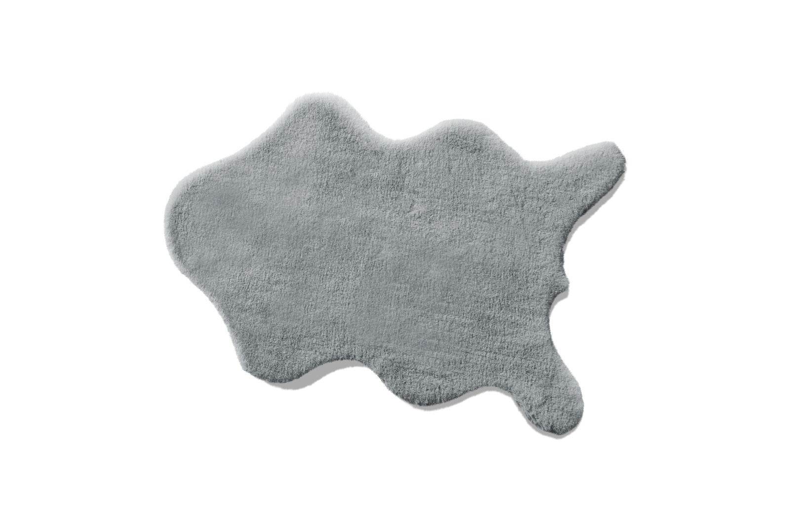 Kaninchenfell Teppich in Kunstfell-Optik | Weicher & Kuscheliger Wohnzimmerteppich von Moln - Ezmann.de