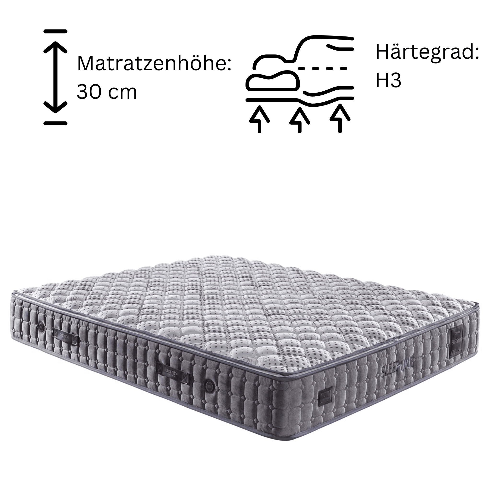Bambi Sleeppure Boxspringbett Schlafzimmer Set - Ezmann.de