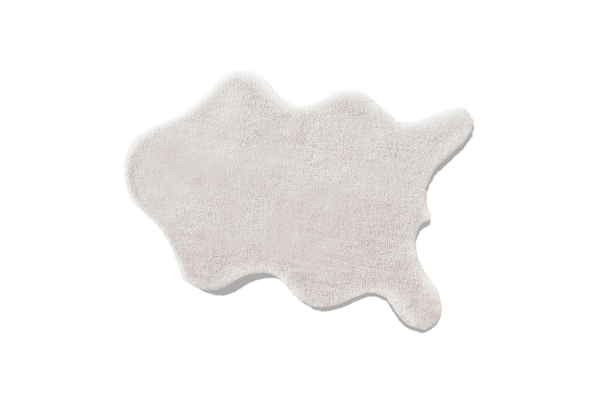 Kaninchenfell Teppich in Kunstfell-Optik | Weicher & Kuscheliger Wohnzimmerteppich von Moln - Ezmann.de