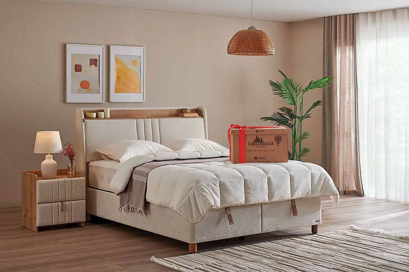 Bambi Bett Cappadocia Natura Boxspringbett Set