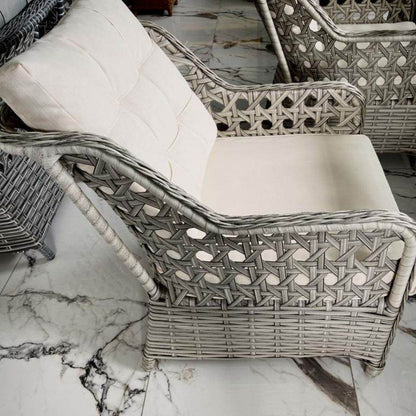 Paffia Gartenmöbel Rattan Balkonmöbel Gartentisch ALUMINIUM - Ezmann.de