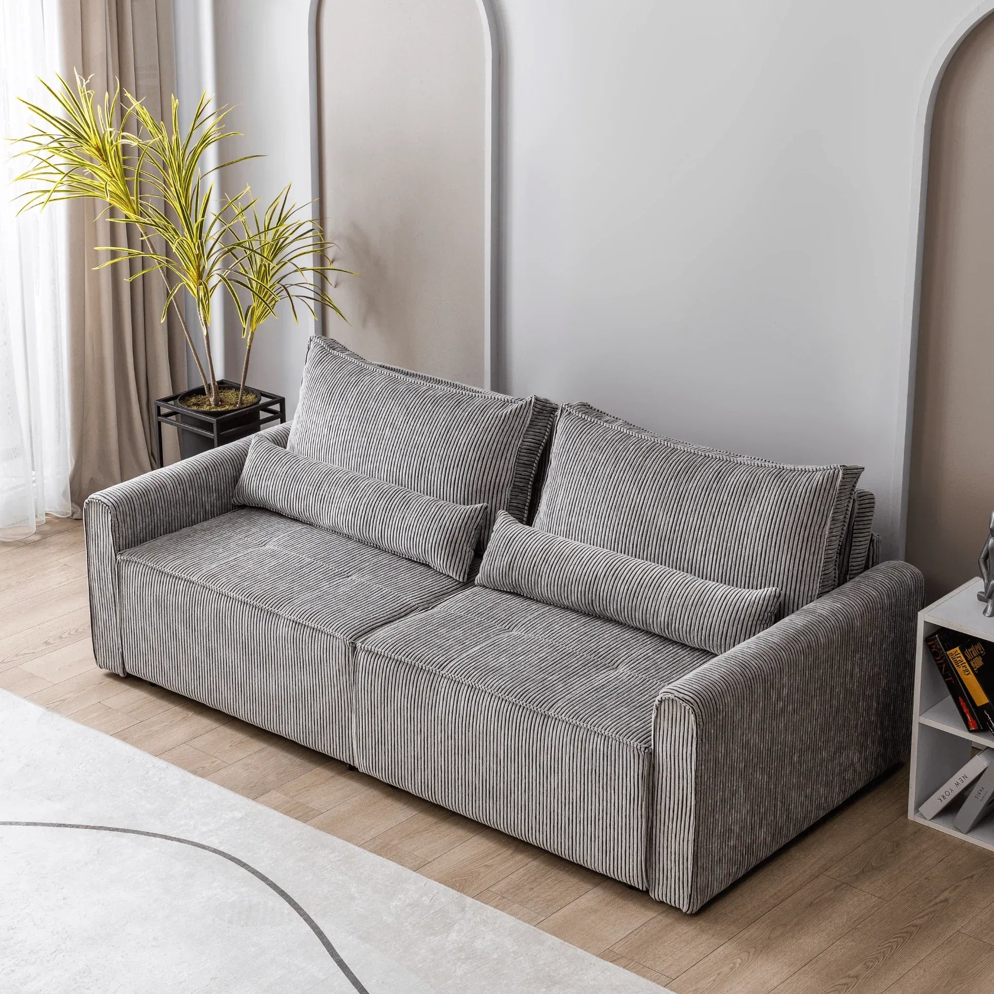 Benissa Schlafsofa 3 Sitzer mit Stauraum & Schlaffunktion | Ecksofa & Heimkino-Sofa, verstellbare Rückenlehne - Ezmann.de