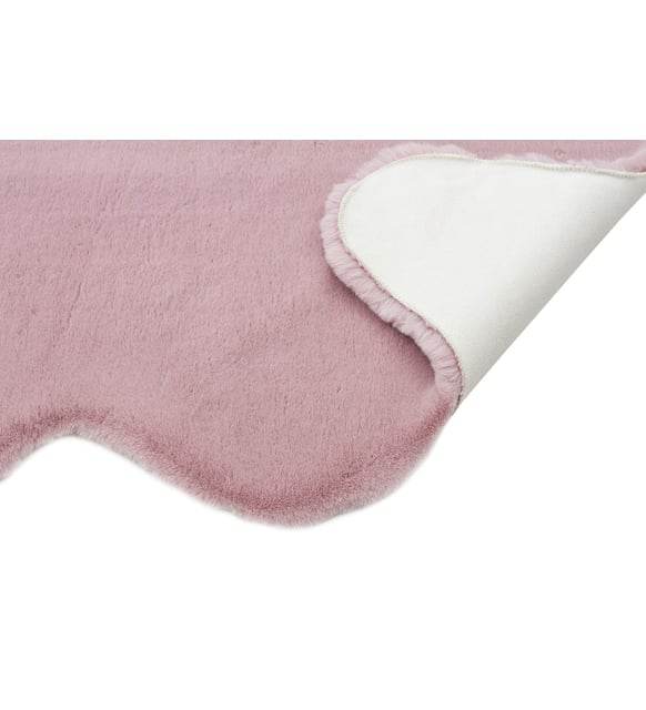 Kaninchenfell Teppich in Kunstfell-Optik | Weicher & Kuscheliger Wohnzimmerteppich von Moln - Ezmann.de