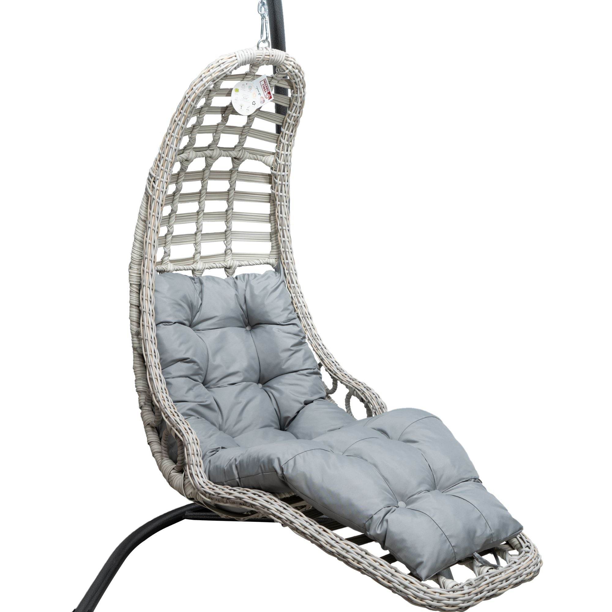 Capri Swing Gartenschaukel Rattan Hängesessel mit Gestell Hängeschaukel Bodrum - Ezmann.de