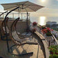 Capri Swing Gartenschaukel Rattan Hängesessel mit Gestell Hängeschaukel Bodrum - Ezmann.de