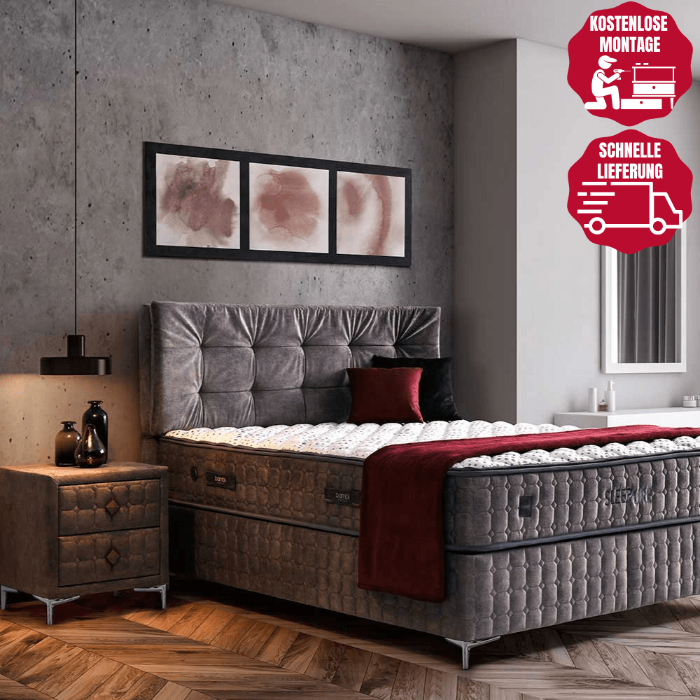 Bambi Bett Set Sleeppure Boxspringbett Hygienematratze - Ezmann.de