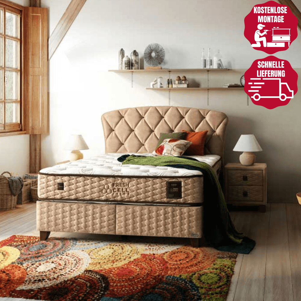 Bambi Bett Set Freshcell_Prime Boxspringbett Hygienematratze - Ezmann.de